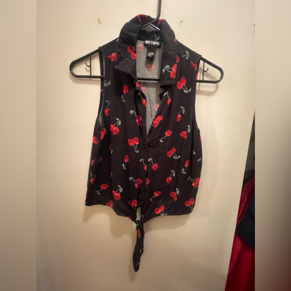 Cherry skulls blouse